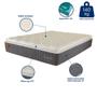 Imagem de Colchão Viúva 128x188x30 Brilhante Prorelax Molas Ensacadas Pillow Top Turn Free - Cinza 
