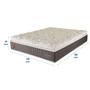 Imagem de Colchão Viúva 128x188x34 Safira Prorelax Molas Ensacadas Pillow Top Viscoelástico - Cinza
