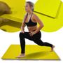 Imagem de Colchonete Ginastica Academia Solteiro 100x50cm Eva Grosso de 10mm para Escola Yoga Exercícios Funcionais Alongamento Diversas Cores
