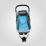 Imagem de Colchonete para Carrinho de Bebê com Capa em Malha Azul Arrumadinho Enxovais
