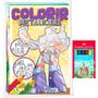Imagem de Coleção 8 Livrinhos Colorir Mundo Infantil + Mini Lápis De Cor Ideal Lembrancinha Festa Crianças