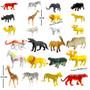 Imagem de Coleção de Animais Savana Selva com 24 Bichos de Plástico