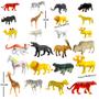Imagem de Coleção de Animais Savana Selva com 24 Bichos de Plástico