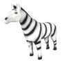 Imagem de Coleção Real Animal Zebra Boneco Realista em Vinil 29 Cm Bee Toys