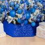 Imagem de Coleira de árvore de Natal XmasExp Sequin 85cm azul para o Natal