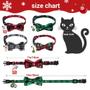 Imagem de Coleiras de Natal para Gatos Vellibring - Pacote com 4, Ajustáveis com Laço