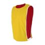 Imagem de Colete Esportivo Dupla Face TRB Vermelho e Amarelo