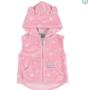 Imagem de Colete infantil pelucia para meninas bebe rosa Up Baby