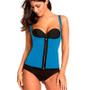 Imagem de Colete Modelador Cinta Corselet Corset Neoprene Redutor de Medidas Hot Shapers Zíper