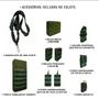 Imagem de Colete Modular JA3 nível 3a 10 Acessórios Verde JA Rio Militar