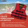 Imagem de Colete Salva Vida Homologado Marina 25/35kg Nautika Vermelho