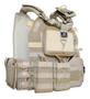 Imagem de Colete Tático Modular Plate Carrier Engate + 8 Peças Tan