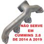 Imagem de Coletor tubagem escape escapamento cargo 712 815 915 f250 f350 f4000 vw 8150 9150 cummins 4cc isb eletrônico 2006 a 2012