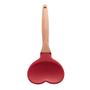 Imagem de Colher de silicone com cabo de bambu heart 27 cm - 1483