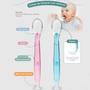 Imagem de Colher de Silicone para Bebê 6m+ com Ventosa Treinamento Intrudução Alimentar Menina Rosa