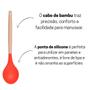 Imagem de Colher para Cozinha Silicone Bambu 32cm