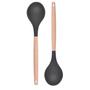 Imagem de Colher para Cozinha Silicone Bambu 32cm