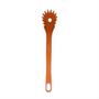 Imagem de Colher Pegador Macarrão Nylon Talher Utensílio Laranja 28Cm