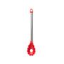 Imagem de Colher Pegador Massas Silicone Vermelho Cabo Inox Talher 1un