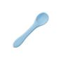 Imagem de Colher Silicone Bebe Infantil Treinamento Alimentação Azul