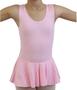 Imagem de Collant Ballet Body Regata Rosa Saia Acoplada - Balé Infantil