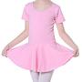 Imagem de Collant Ballet Com Saia Embutida  Rosa Body - Roupa Ballet Infantil 