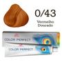 Imagem de Coloração Color Perfect 0/43 Vermelho Dourado  Wella