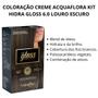 Imagem de Coloração Creme Acquaflora Kit Hidra Gloss 6.0 Louro Escuro