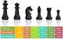 Imagem de ColorGo Chess Set com tabuleiro de jogos de viagem magnética dobrável e 2 rainhas extras para crianças e adultos