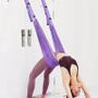 Imagem de Columpio Suspenso Pilates Yoga Aéreo Balance Swing Bolsa Azul