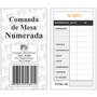 Imagem de Comanda de Mesa Numerada 100 Folhas Com 5 9082 - Fd Grafica