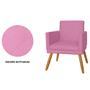 Imagem de Combo 02 Poltrona Decorativa Pés Palito Nina Estilo Matelassê Rosa - DS Estofados