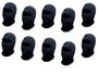 Imagem de Combo 100 Touca Capuz Ninja Balaclava Proteção Frio Inverno Preta Moto Motoboy Paintball Tático Militar