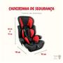 Imagem de Combo 2 Cadeirinhas Carro Assento de Elevação Criança Bebê Ajustável 09 A 36Kg