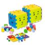 Imagem de Combo 2 Cubos Didático Pedagógico Grande Brinquedo Educativo Infantil