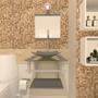 Imagem de Combo 2 em 1 Gabinete de Vidro 40cm para banheiro Quadrado Armênia + Torneira Algarve