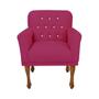 Imagem de Combo 2 Poltrona Cadeira Decorativa Para Salão de Beleza Anitta Suede Rosa Pink LM DECOR
