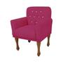 Imagem de Combo 2 Poltrona Cadeira Decorativa Sala de Comercial Anitta Suede Rosa Pink DL Decor