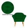 Imagem de Combo 2 Poltronas Decorativas Para Sala de Espera Amélia Suede Verde - LM DECOR