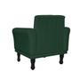 Imagem de Combo 2 Poltronas Estofadas Para Hall de Entrada Classic Suede Verde - LM DECOR