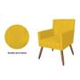 Imagem de Combo 2 Poltronas Estofadas Para Recepção Consultório Onix Suede Amarelo - LM DECOR