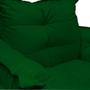 Imagem de Combo 2 Poltronas Para Escritório Com Base Giratória de Metal Opala Suede Verde - DL Decor