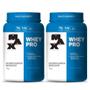 Imagem de Combo 2x Whey Pro 1kg -max Titanium Whey Concentrado Morango