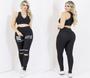 Imagem de Combo 3 Calça Legging Feminina Fitness Corte no Joelho Academia The Start Suplex Oferta Leg