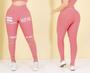 Imagem de Combo 3 Calça Legging Feminina Fitness Corte no Joelho Academia The Start Suplex Oferta Leg