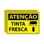 Imagem de Combo 3 Placas De Sinalização Atenção Tinta Fresca 30x20 Ecom IA - SA93 F9e