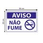 Imagem de Combo 3 Placas De Sinalização Aviso Não Fume 30x20 Ecom IA - SV19 F9e