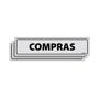 Imagem de Combo 3 Placas De Sinalização Compras 30x7 Ecom IA - B-515 F9e