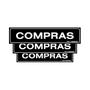 Imagem de Combo 3 Placas De Sinalização Compras 30x7 Qi Comunicação - A-415 Q1a