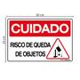 Imagem de Combo 3 Placas De Sinalização Cuidado Risco De Queda De Objetos 30x20 Qi Comunicação - S-226/2 Q1a